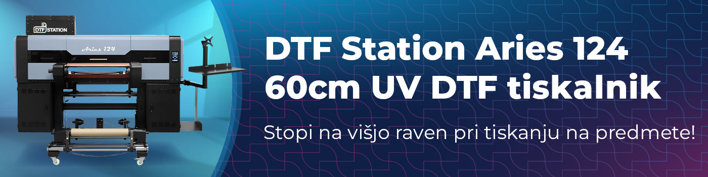 DTF Station Aries 124 60cm valjčni UV DTF tiskalni komplet
