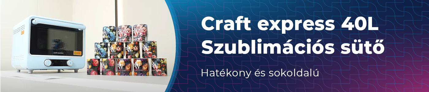 Craft express 40L Szublimációs sütő 
