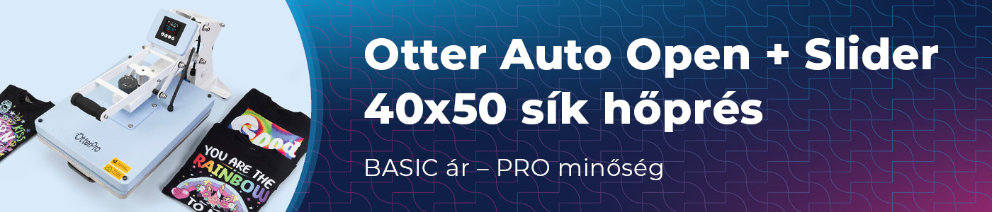 Otter Auto Open+Slider 40x50 sík hőprés
