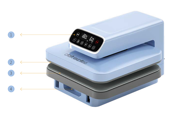 Craft express auto+slider 38x38 sík hőprés
