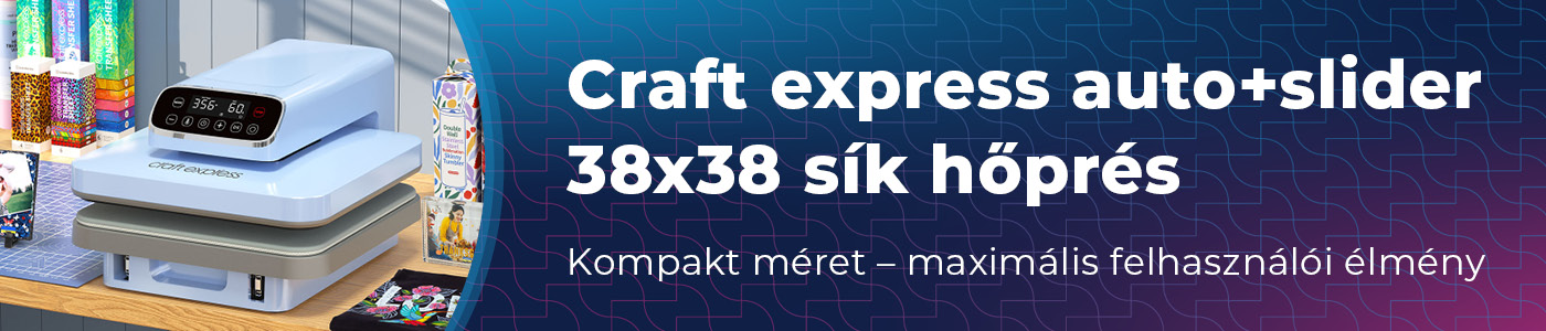 Craft express auto+slider 38x38 sík hőprés
