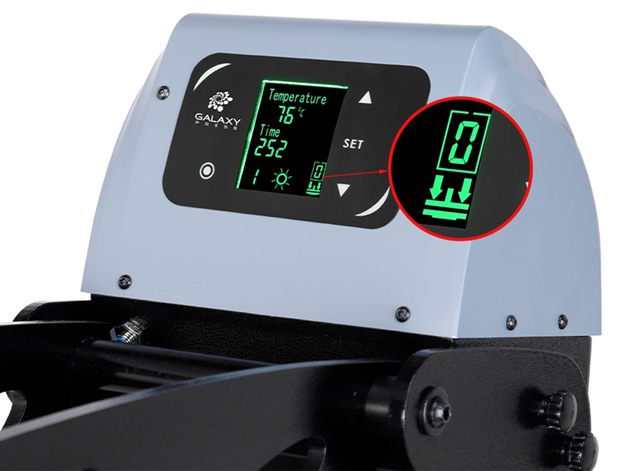   Galaxy GS-105HS 38x38 Toplotna preša s samodejnim odpiranjem + drsnikom
