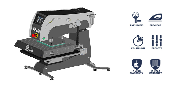 SEFA E-Rotex Air Lite ravna toplotna stiskalnica 40x50
