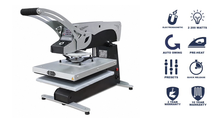 SEFA E-Rotex PRO ravna toplotna stiskalnica 40x50
