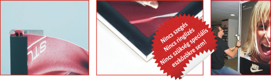 Spirit Flex ponyva, épületháló feszítő alumínium profil rendszer